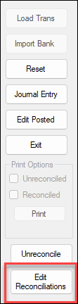 Edit reconciliation button